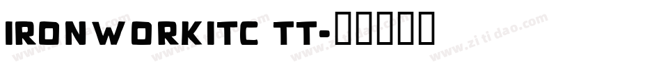 IronworkITC TT字体转换